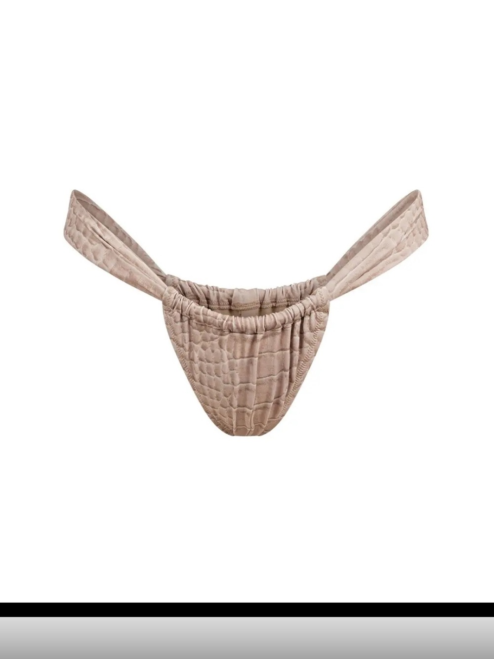 NWT SKIMS signature swim touched thing bikin botttom•XL •CROC print